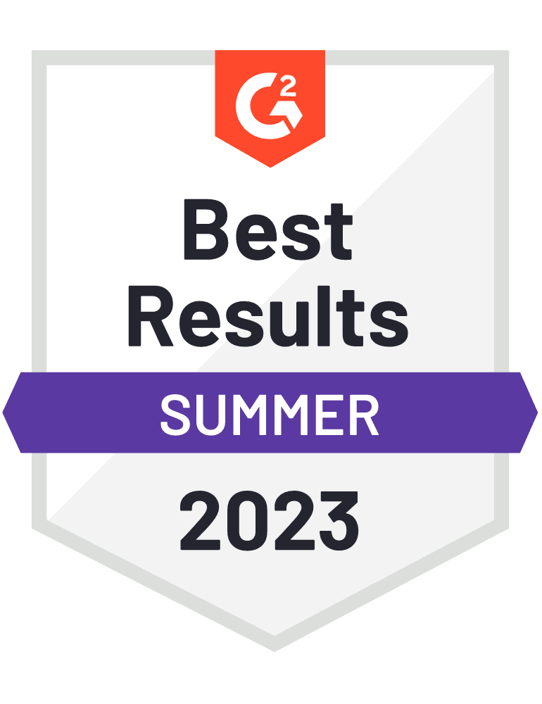 G2 - Summer 2023 - Best Results