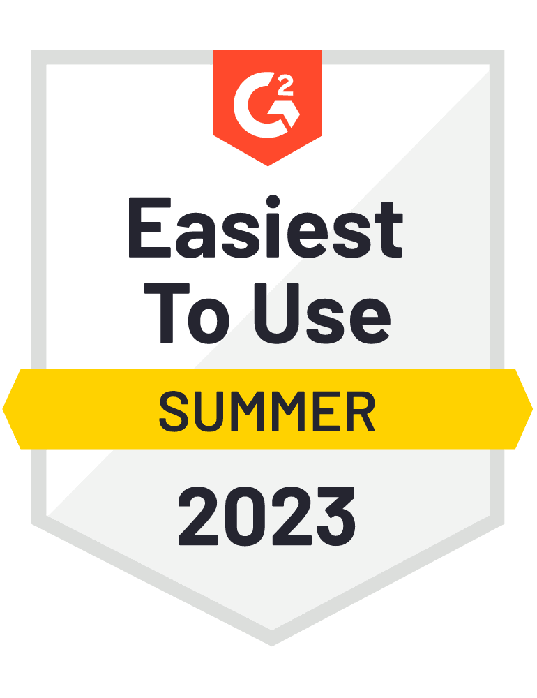 G2 - Summer 2023 - Easiest To Use